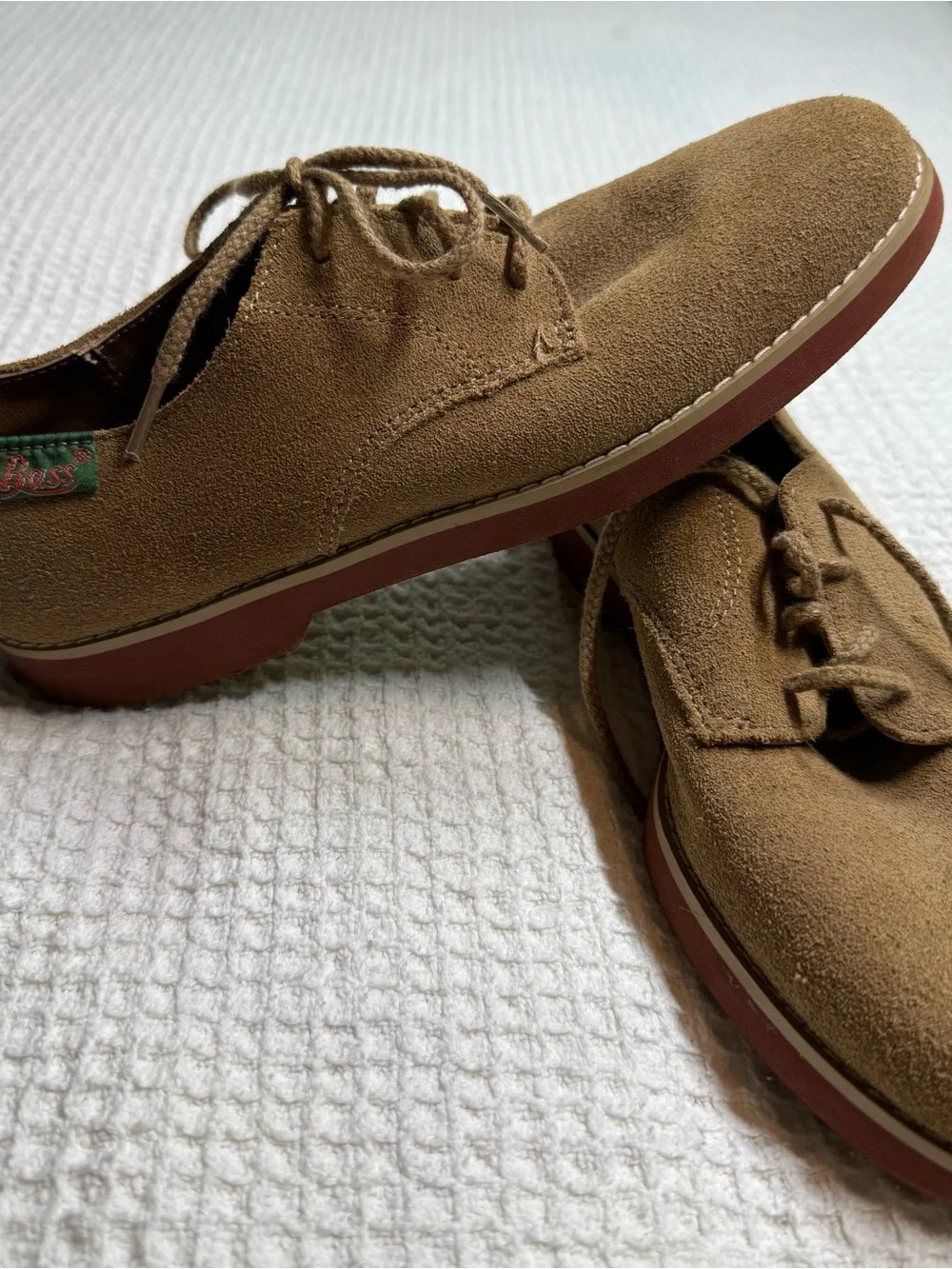 Boys  Suede Oxford Shoes in Brown - Classic Lace-Up